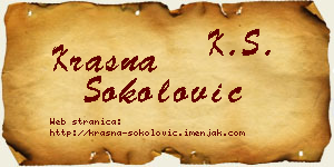 Krasna Sokolović vizit kartica